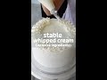 Whipped cream for piping?