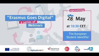 The European Student Identifier I Erasmus Goes Digital Webinar Series I 1/3