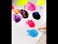 master class to draw flowers in the technique of petrikov painting. double stroke one stroke