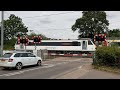 greater anglia class 90 mk3 push pull dvt set heads for norwich at chitts hill crossing colchester