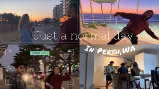 (Eng sub)オーストラリア留学中の日本人の休日vlog/パース/友達と過ごす/Perth/Australia/Japanese/Beach/海外生活