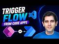 Power Apps Code Apps + Power Automate Flows 🚀 (NEW feature)