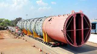 Manoeuvring the heaviest column of 1042 tons at Paradip port, India