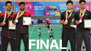 PRUTHVI ROY/NITHIN V/S HARIHARAN/RUBAN NATIONAL GAMES GOA BADMINTON DOUBLES FINAL