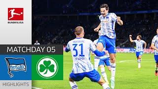 Hertha Berlin - Greuther Fürth 2-1 | Highlights | Matchday 5 – Bundesliga 2021/22