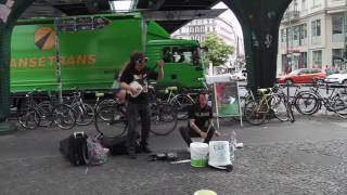 津軽三味線 STREET ROCK in Germany! Japanese Shamisen \u0026 Perc