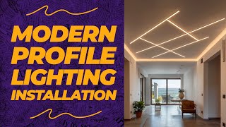 Modern LED profile lighting installation NJ