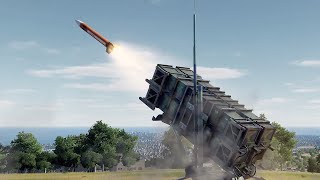 Patriot missile Russian ballistic missile intercept - DCS World