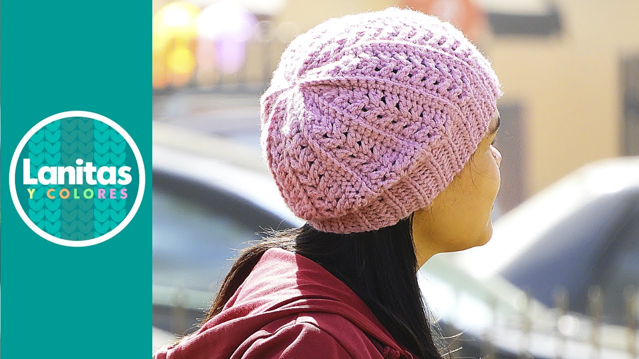 GORRO TEJIDO A Crochet TODAS LAS TALLAS Paso A Paso | Lanitas Y Colores ...