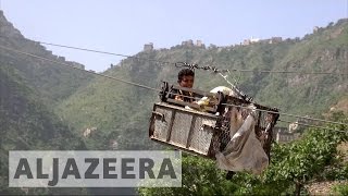 Life above the conflict: Cable car links Yemen's mountain villages