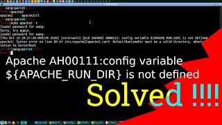 apache failed configuration variable AH0011 || apache AH0011 config variable not define