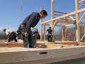 amish barn raising at crow creek farm goshen nj