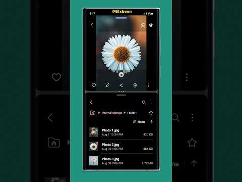 Consejo sobre la aplicación Samsung Files: abra imágenes en pantalla dividida directamente