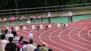 第８回渋谷区ジュニア陸上競技大会　小学６年女子１００ｍ　予選３組