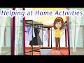 Phrasal Verbs about Helping at Home Activities - English Speaking Course