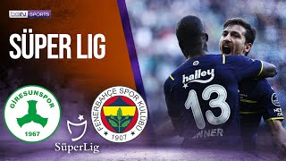 Giresunspor vs Fenerbahce | SÜPER LIG HIGHLIGHTS | 02/12/2022 | beIN SPORTS USA