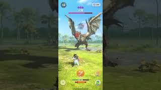 Monster hunter now-單人 紫3雄火龍 太刀