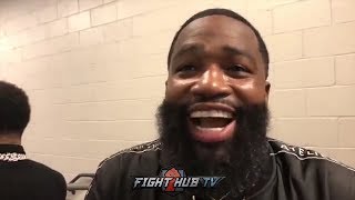 ADRIEN BRONER CLOWNS SHAWN PORTER'S WIN THEN GIVES HIM PROPS