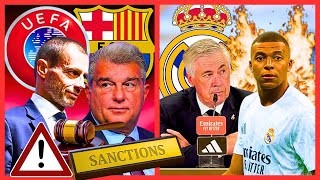 🚨C.ANCELOTTI s est prononcé sur le cas de Mbappé accusé de VIO..LE⁉️Barca subit de lourde SANCTIONS❌