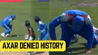 Champions Trophy: Rohit Sharma drops catch to deny Axar Patel a hat-trick - Internet blasts skipper