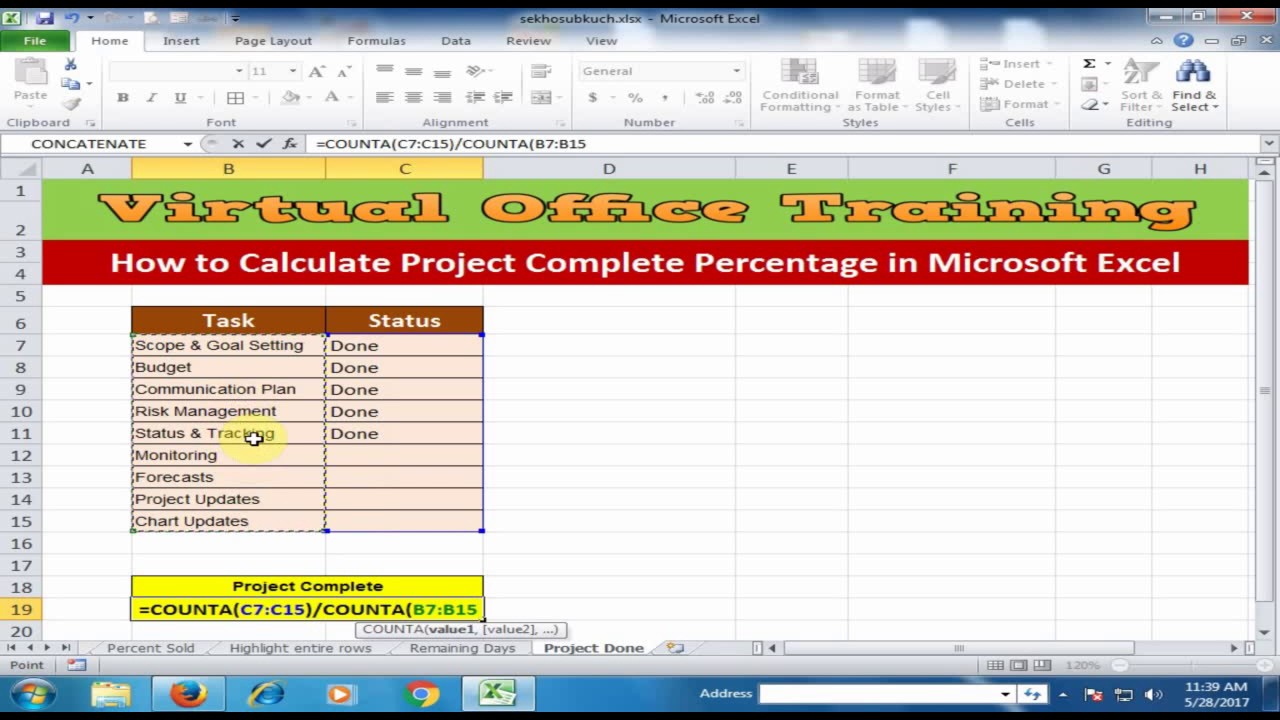 How To Calculate Project Complete Percentage In Excel Excel Tips And Tricks Quadexcel How To Calculate Project Complete Percentage In Excel Excel Tips And Tricks Quadexcel