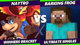 S@X 568 - Naytro (Banjo Kazooie) Vs. Barking_Frog (Steve) Smash Ultimate - SSBU