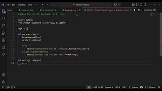 (20) Python Project: Keylogger in Python