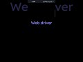 Selenium: What is a Web Driver?