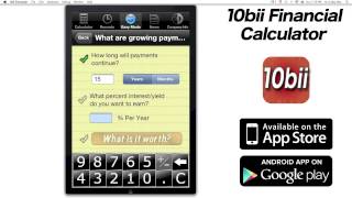 What Increasing Payments are Worth - 10bii Easy Mode - iPhone