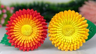 Beautiful Paper Flower Making 🌺🌹| Paper Crafts For School | Home Decor | Paper Craft | DIY | Crafts