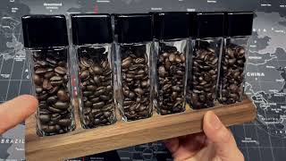 Normcore 6 Tubes Single Dose Espresso Bean Cellars Review! Glass/One-Way Exhaust Valve/ Walnut Stand