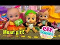 Cry baby dolls daycare routine New girl is not nice! 😰