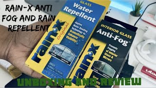 Rain-X Water Repellant And Anti Fog | Unboxing | Application | Review