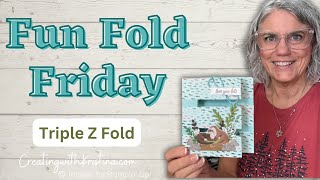 Triple Strip Z Fold Card Tutorial | Otterly Amazing Cardmaking with Stampin' Up!