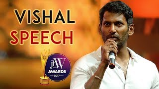 Vishal's Speech | There will be no piracy by next year | JFW Achievers Awards 2017 | JFW Magazine