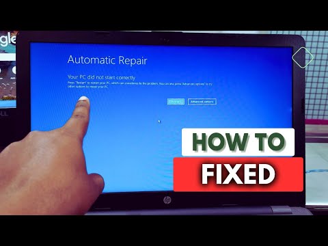 Automatic Repair “Your PC Did Not Start Correctly” Error - How To Fix???