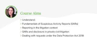 A Civil Litigator's Guide to Suspicious Activity Reporting - Webinar