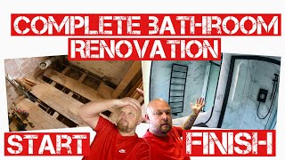 COMPLETE BATHROOM RENOVATION from START to FINISH | REAL WORLD PLUMBING