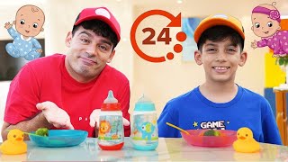 Jason podjął się 24-godzinnego wyzwania dla dzieci | 24 Hours Baby Challenge