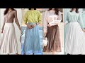 Gorgeous and ultra stylish high waist pleated midi skirts and tops designs ideas for women 2023