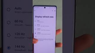Moto Edge 50 Fusion Highest Refresh Rate 144hz #shorts.