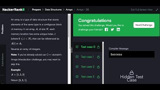 I smashed HackerRank's "Arrays - DS" Online Coding Challenge | JavaScript Coding Challenge Interview