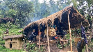 Most Relaxing Mountain Village || Video Compilation of Rainy Season || Living with Beautiful Nature