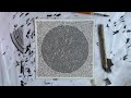 luna art by italian artist roberta boffo intuitive ink painting stippling monochrome design