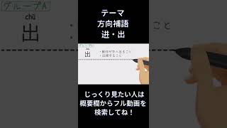 入る・出る を表す中国語