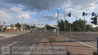 Tramwaje Grudziądz - CABVIEW. Linia 3 Rządz - Dworzec Kolejowy (trasa zjazdowa linii 2).