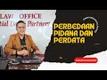 Perbedaan Hukum Pidana dan Perdata