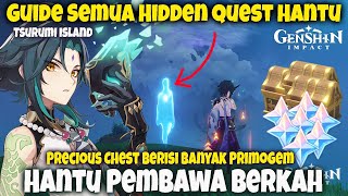 Banyak Primogemnya !!! Guide Hidden Quest Hantu (Part 1) Tsurumi Island - Genshin Impact