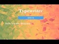 Easy Typewriter Effect Using Css3,  Typing Animation Css3