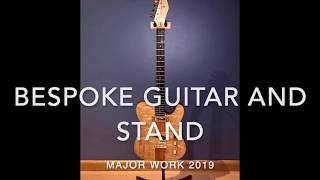 Sean Richard's bespoke guitar and stand